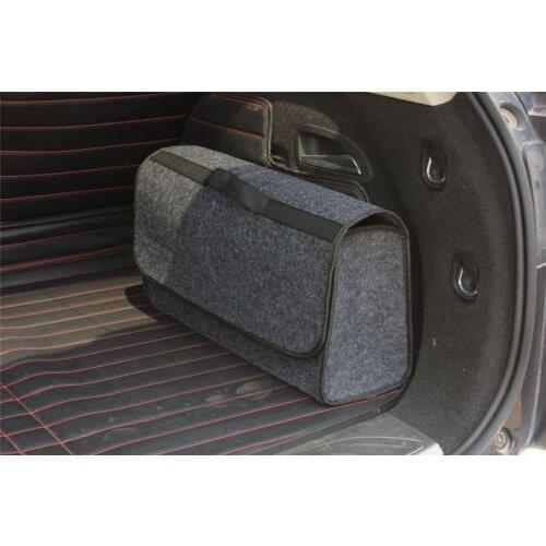 1 Piece Car Seat Back Side Car Storage Box Travel Solid Color Simple Storage Box Bracket Interior Bag Hanger