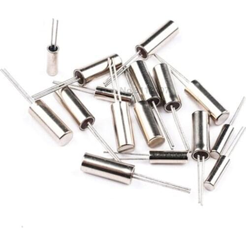 10PCS/Lot 32.768 kHz 32.768k Hz Crystal Oscillator 3 x 8 mm Cylinder 3*8mm