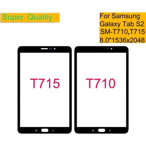 10Pcs/Lot For Samsung Galaxy Tab S2 8.0 T710 T715 SM-T715 SM-T710 Touch Screen Panel Tablet Front Outer LCD Glass Lens