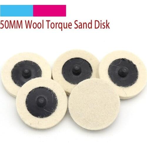 20pcs 2inch Compressed Wool Felt Fabric Disc 50mm Polishing Buffing Pads Wheels for Roloc Grinding Abrasive Tools Accessories