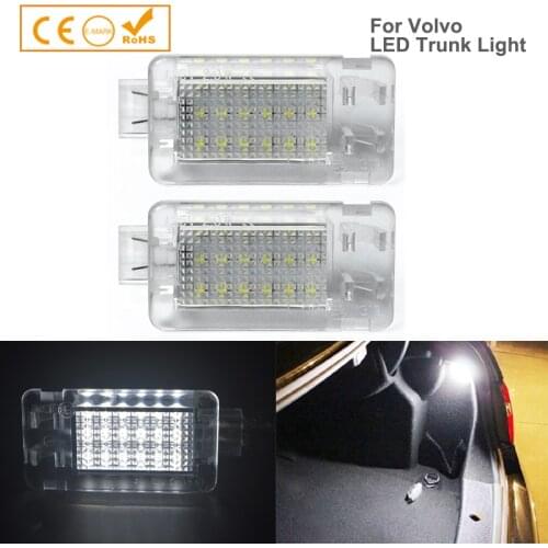 2x For Volvo C30 S40 S60 S80 V70 V60 C70 XC70 XC90 V40 V50 V70 XC60 Led Luggage Trunk Interior Light No Error code white