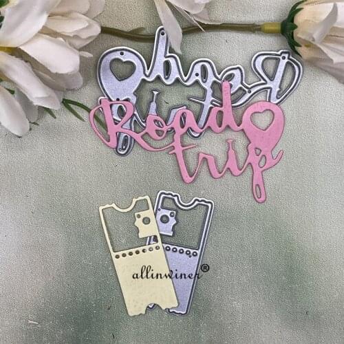 Alphabet balloon tags Metal Cutting Dies Stencils Die Cut for DIY Scrapbooking Album Paper Card Embossing