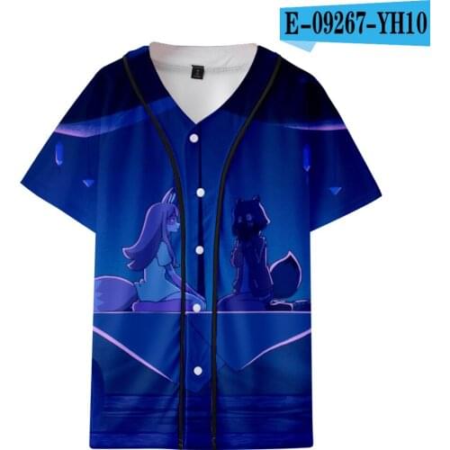 Unisex Anime BRAND NEW ANIMAL OGAMI SHIROU Kagemori Michiru Cartoon Short Sleeves Costume Couples Creative Halloween Souvenirs