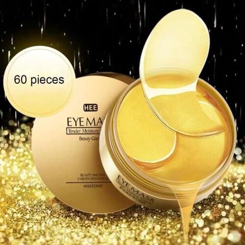 60pcs Anti Aging Collagen Eye Mask For The Eye Care Moisturizing Anti-Wrinkle Dark Circles Remove Gold Mask Eye Bag Eye Patches
