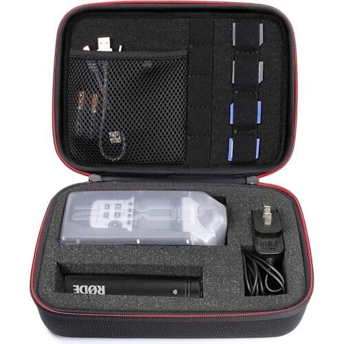 Professional Portable Recorder Case with DIY foam inlay for ZOOM H1, H2N, H5, H4N, H6, F8, Q8 Handy Music Recorders