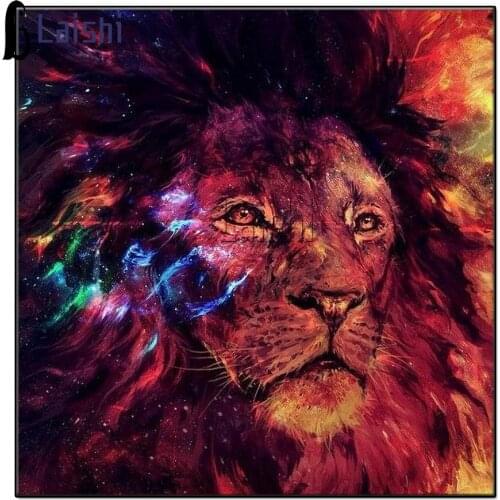 Diy Diamond Painting Cross Stitch Abstract Animal Lion Diamond Embroidery Crystal Mosaic Full Square Drill Daimond Painting