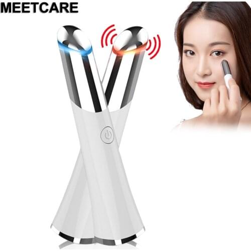 Electric Eye Massager Beauty Heated Sonic Eye Massager Anti Eye Bag Instrument Relieves Women Facial Face Vibration Eye Care Too