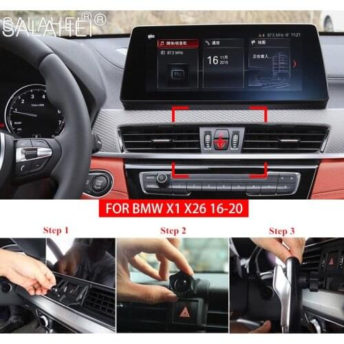 Hot Sale Gravity Car Phone Holder Air Vent Clip Mount Mobile Cell Stand Smartphone GPS Support For BMW X1 X2 16-20 Accessories