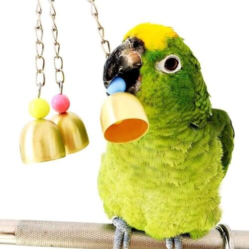 Traumdeutung Bird Toys For Parrots And Pets Bell Perch Budgie Parakeet Cockatiel Cage Decoration Supplies jouet perroquet vogel