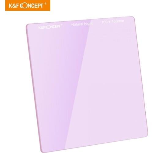 K&F Concept 100*100mm Natural Night Square Filter Pollution Lens Filter for Night Photography Sky/Star W/Nano Coat Optical Glas
