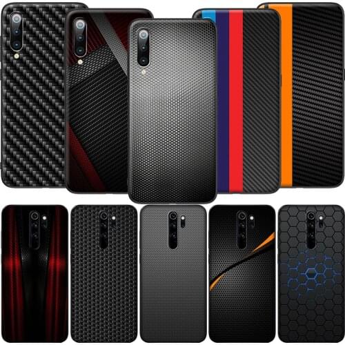 GX47 Car Carbon Fibre Print Soft Silicone Case for Redmi Note 4X 5 5A Prime 6 6A 7 7A 8 8A 8T 9 9A 9C 9S Pro Lite