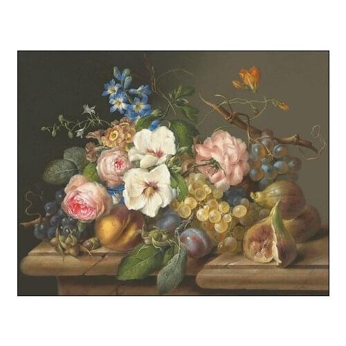 Flower Stillifes Clear Picture Cross Stitch Kits Sewing kit Top Quality Counted 14CT Unprinted Embroidered Handmade Art Decor