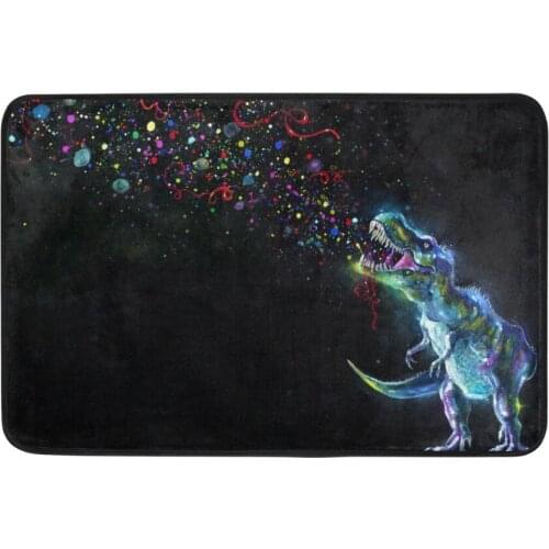 Floor Mat Carpet Dinosaur Print Pattern Living Room 40x60cm Rug Doormat Kitchen Non-slip Carpet Rugs for Bedroom