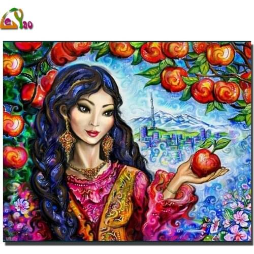 Wall Art Pictures 5D Diy diamond painting beautiful cartoon girl Diamond Mosaic sale Rhinestone Embroidery cross stitch