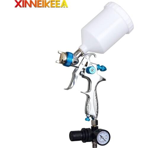 New HVLP Pneumatic Environmental Protection Spray Gun Nozzle 1.4 2.0mm Watering Can Capacity 600ml H-887 Furniture Spray Gun