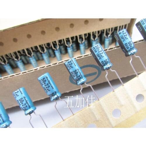 Original New 100% RX30 series 50V22UF 130 degrees 5X11 22UF 50V small aluminum electrolytic capacitor P=5.08MM (Inductor)