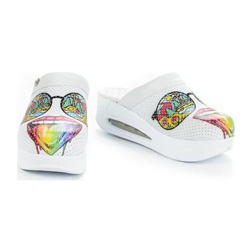 ORTHOPEDIC SABO SLIPPERS DOCTOR NURSE HOSPITAL ASCI SLIPPERS GLASSES PATTERN