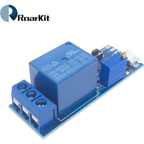5V-30V Delay Relay Timer Module Trigger Delay Switch Micro USB Power Adjustable Relay Module