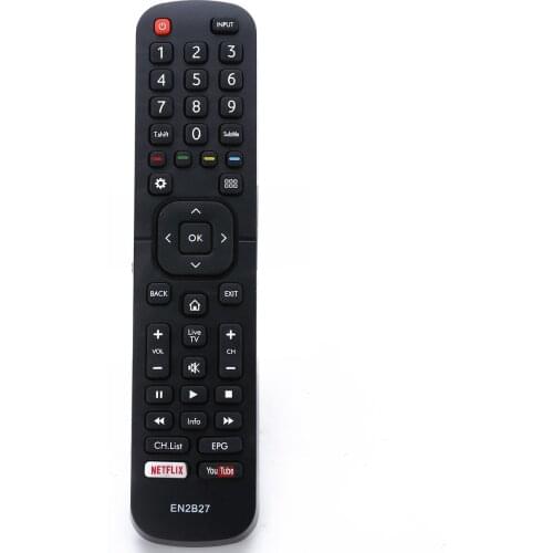 Mayitr Universal TV Remote Control EN2B27 Replacement Remote Controls Fit For Hisense TV RC3394402/01 3139 238 29621