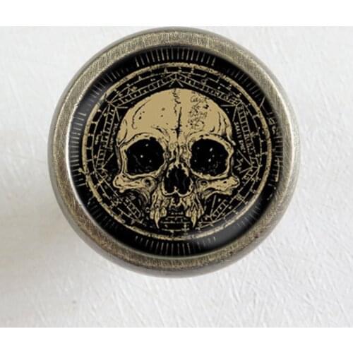 Vintage Skull - Drawer Knobs Pulls Handles DIY Kitchen Cabinet Handle Bronze Silver Copper Dresser Knobs Cupboard Knobs