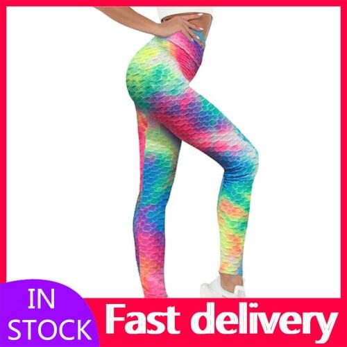 #VO Breathable Tight Mesh Leggings Women High Waist Pants Pockets Tummy Workout Running Sports Leggings Push Up Fitness Leggings