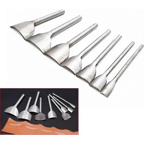 XUNZHE 1Pcs 10mm-50mm Leather Craft Tools Half Circular Cutter Punch Leather Hand Tool Arc Welding Punch Shaped for Strap DIY