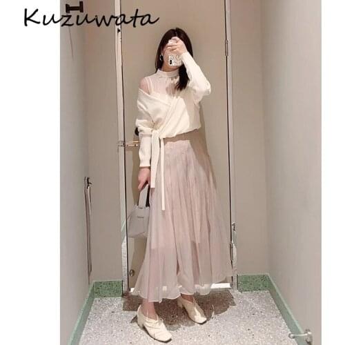 Color Candy Sweet Aesthetic Pleated Skirts 2021 Spring Summer New Solid Women Skirt High Waist Simple Fashion Jupe