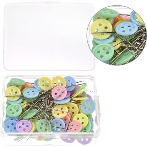 100pcs Patchwork Needle Craft Embroidery Pins For DIY Quilting Tool Sewing Accessories Random Color