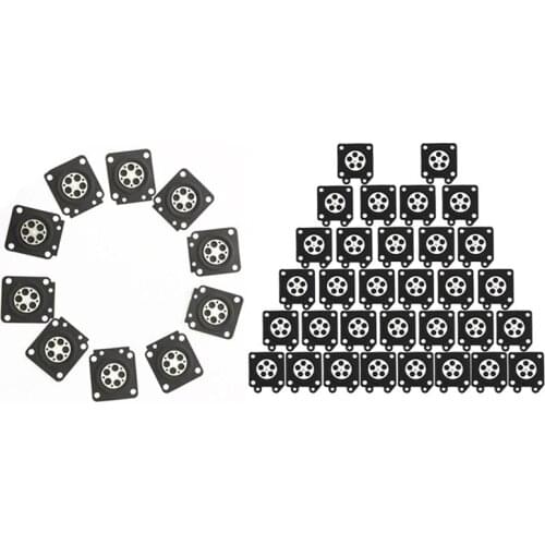 20 Pcs Membrances Gasket Parts & 32 Pcs Carburetor Membrane Pads Repair Parts Metering Diaphragm Gaskets