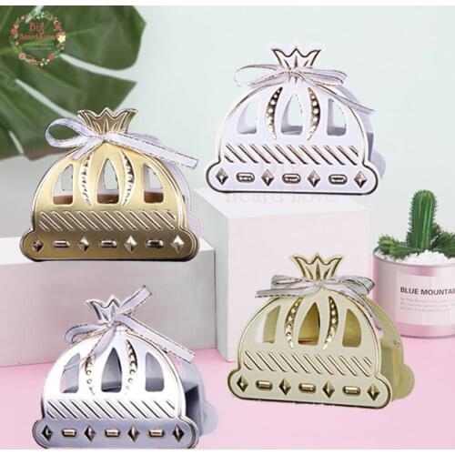 25pcs Laser Cut Pumpkin Carriage Candy Box Baby Shower Party Favors Chocolate Box Birthday Party Decoration Kids Party Supplies