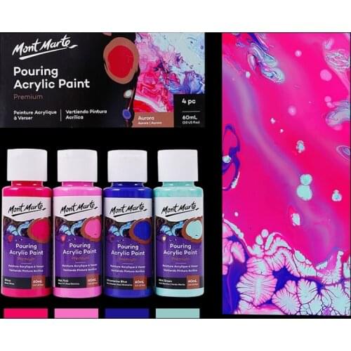 60ML Pigment Acrylic Paint Set Fluid Marbling Paint Acrylic Pouring Medium Drawing Tool For Artist DIY Art Supplies