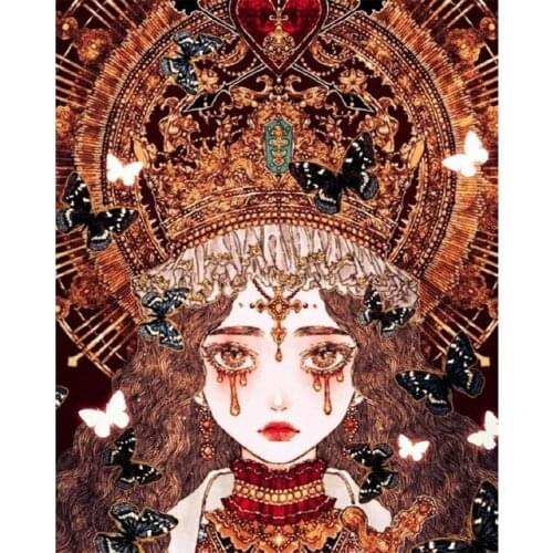 5D DIY Diamond Painting Cartoon Lolita Girl Cross Stitch Accessories Full Rhinestone Mosaic Embroidery Home Decoration Crafts
