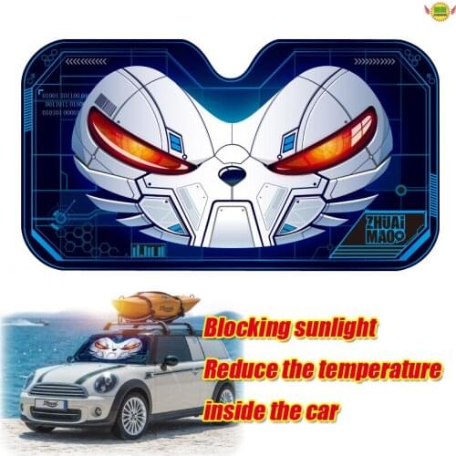 Car accessories cut cartoon front rear Window Sunshade Cover Visor Shield Screen Solar Protection sun block sun shade ZM-2