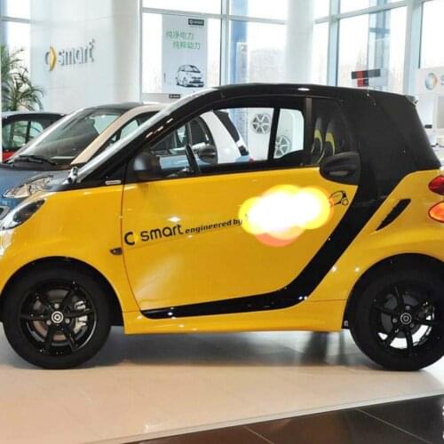 Car Accessories Smart Engineered By Side Door & Waist Line Sticker and Decal Whole Body Decoration for Smart Fortwo