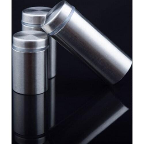 DHL Free Shipping Hollow Steel 25*25mm screw cover caps Advertisement Screws for Wall Glass Mirror 100Pcs/lot