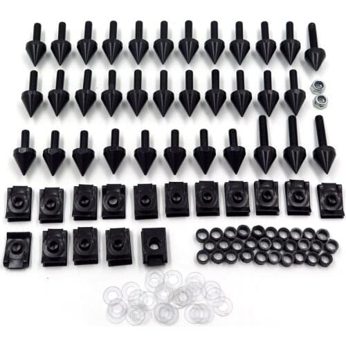 Aftermarket free shipping motorcycle parts Aluminum Motorcycle Fairing Bolts Kit Screw For 2004-2006 Yamaha YZF R1 Black