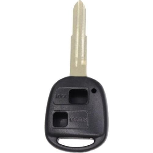 Key shell Remote Key Case Black For Toyota Hiace TOY41 Car Keys ABS Duster 2 Buttons Car Accessories