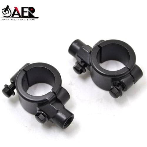 JAER Universal 25mm 1" Motorcycle Handle Bar Bike Handlebar Mirrors Adapters Mounts 10MM Standard Thread