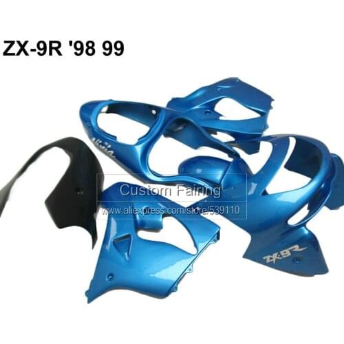 Bodywork parts for Kawasaki ZX9R zx-9r 1998 - 1999 Ninja 99 98 metallic blue fairing kit fairings CV16
