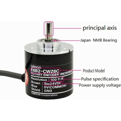 E6B2-CWZ6C 100P/R E6B2-CWZ6C 360P/R E6B2-CWZ6C 500P/R E6B2-CWZ6C 600P/R E6B2-CWZ6C 1000P/R E6B2-CWZ6C 2000P/R Omron Encoder