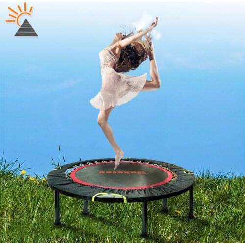 High-end 40 Inch Round Mute Spring Foldable Portable Adult Fitness Trampoline Indoor Children Happy Sport Toy Fitness Equipment