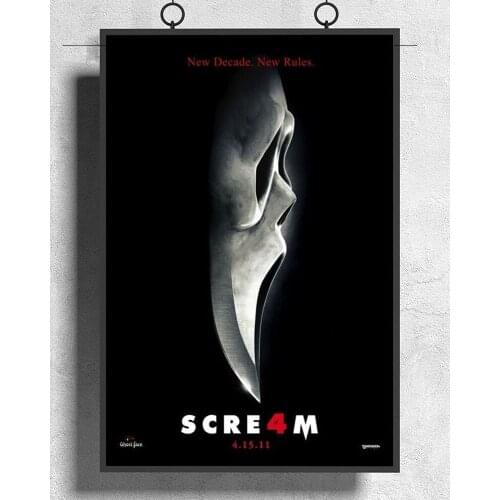 L230 SCREAM 4 Movie Horror 02 Silk Fabric Poster Art Decor Indoor Painting Gift