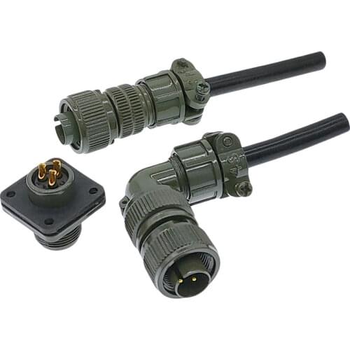 MIL-STD 5015 Servo connector Military standard connectors plug socket Gold-plated copper 10SL-3 10SL-4