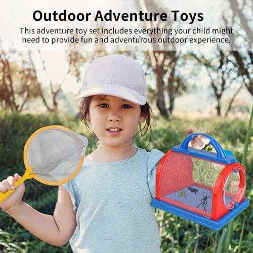 Outdoor Child Explorer Kit Insect Capture Toys Magnifying Glass Telescope Birthday Gifts Early Educational Learning Toys