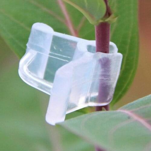 100pcs/set Garden Grafting Clips Plastic Transparent Vegetable Flower Plants Grafting Clips Gardening Ornaments Tools