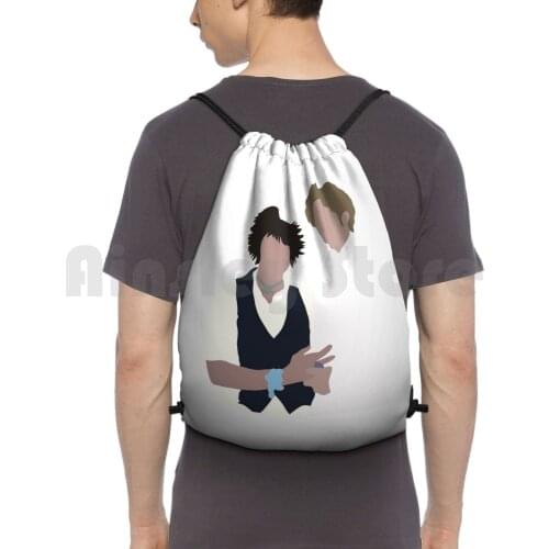 Alice And Jasper Backpack Drawstring Bag Riding Climbing Gym Bag Twilight Movie Movies Movie Series Book Books Book Series