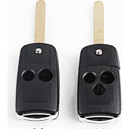 DAKATU 2/3 Button Replacement Flip Folding Car Key Shell Modified for Honda Civic Dio Fit Crv Hrv Accord Odyssey Jazz