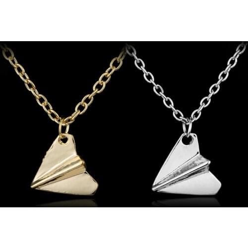 Fashion Airplane Plane Pendant Necklace One Direction Simple Necklace Women Men Jewelry Chain Colar Gift