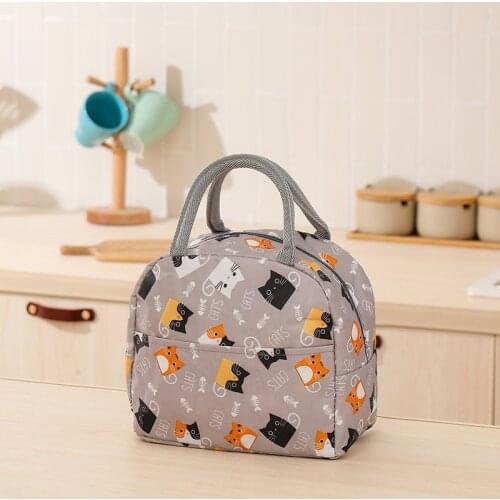 ZK40 Lunch Bag Cooler Tote Thermal Cold Food Container School Picnic Portable Insulated Box For Women Kids Travel Lunchbox