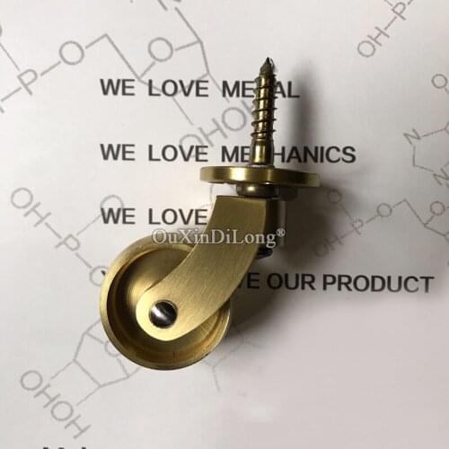 Brand New 4PCS Pure Brass Universal Heavy Furniture Casters Table Chair Sofa Bar Piano Wheels Smoothly Rollers Runners